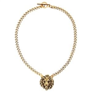 Saint laurent lion head necklace
